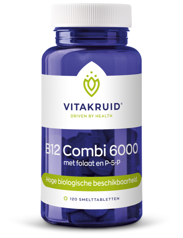 Vitakruid B12 Combi 6000 met folaat en P-5-P 120 smelttabletten